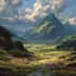 create fantasy landscape concept art