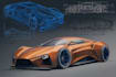 car design and digital painting