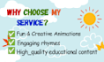 create kids rhymes and learning videos