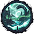 create fantasy game logo with cool unique magic style