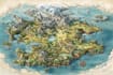 design a fantasy map illustration