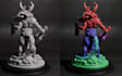 make realistic 3d statue,zbrush creature sculpt character stl for 3d print,resin