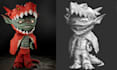 convert 2d image to 3d model custom 3d toy figurine 3d stl design for printing