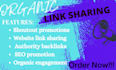 share website link shoutout website promotion UK USA link sharing