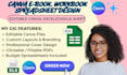 edit canva workbooks, create budget spreadsheets,  redesign canva ebook, planner
