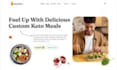 design meal prep website, meal prep shopify store, food delivery website