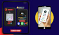 design a clickable virtual business card with qr code in 24h