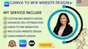 do canva to wix website canva landing page canva website design canva design