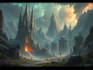 create fantasy environment concept art