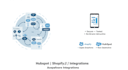 integrate hubspot with shopify, salesforce or any API reliable sync