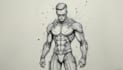 drawing superhero cyberpunk character