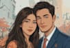 draw couple portrait illustration from photo