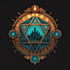 draw a dnd, fantasy, sci fi, rpg animated game logo
