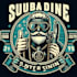 make a vintage scuba diving mascot logo t shirt design
