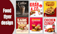 design food flyer, restaurant menu and social media post