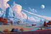create fantasy landscape and environment illustrations