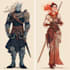 dnd character art and character design