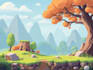 design 2d backgrounds and game assets