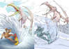 create concept art, character design and environment design