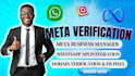 meta verification business manager fix whatsapp api verify domain fix meta pixel