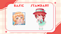 draw cute chibi anime character, oc, vtuber, pfp and fanart