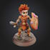 do 3d stylized warrior characters for games or animation,fantasy model,3d print