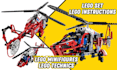 create lego moc, technics builds, minifigures, lego set instructions, animation