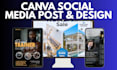 canva social media post facebook instagram linkedin carousel post design