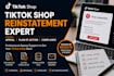 reinstate your tiktok shop after suspension or violation