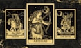 create custom tarot card illustration in dark art style
