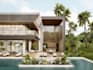 redesign 3d building, villa render, mansion, pool, patio, balcony, landscape,cgi