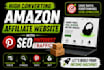 build amazon affiliate website with SEO pinterest traffic