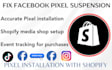fix facebook pixel shopify app integration shopify mobile app media shop setup