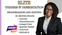 professionally edit, proofread and format your dissertation and thesis