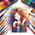 create watercolor and digital illustrations