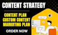 create a custom content strategy and content plan to grow your business
