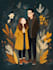 draw couple portrait illustration