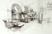 draw interior sketch and architectural designs