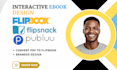 create interactive flipbook from your PDF using publuu, flipsnack or designrr