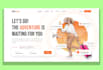 create an animated react landing page using tailwind CSS