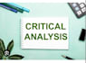write critical analysis, critique and case study research