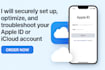 securely set up, optimize, and troubleshoot your apple id or icloud account