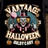 make a vintage halloween tal outdoor candy clown logo mascot  t shirt design