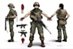 draw 2d game art military character design