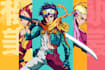 design anime character , cyberpunk character