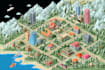 create 2d isometric illustration or map