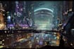 do cyberpunk futuristic city art