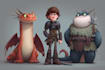 make illustrate your dragon character