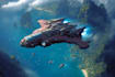 make a sci fi spaceship art