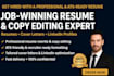 write and copy edit ats optimized resumes and cover letters for professionals
